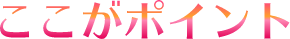 ここがポイント